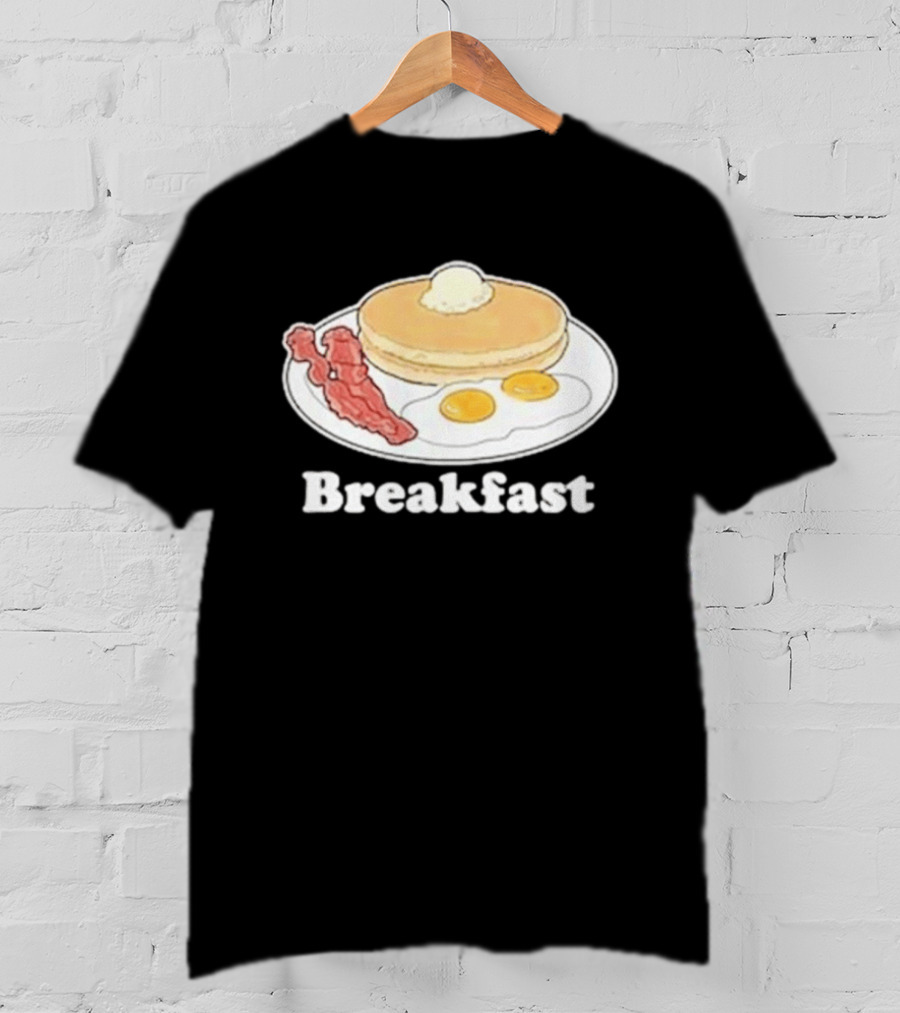 Breakfast Pancakes Eggs And Bacon Plate T-Shirt