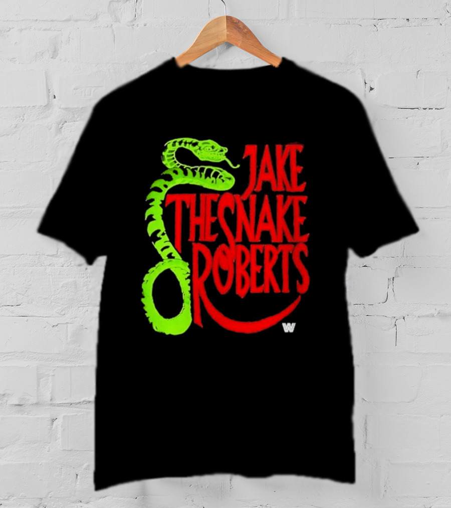 Jake The Snake Roberts WWE Retro 80s Neon T-Shirt