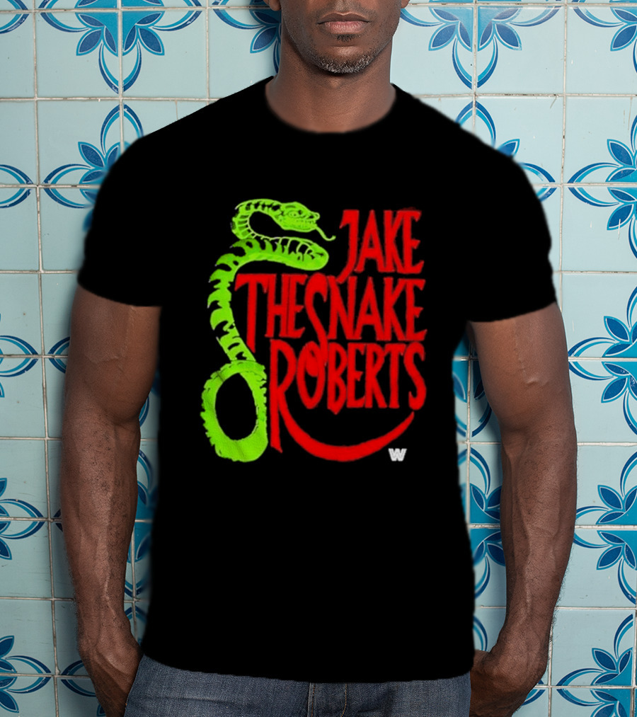 Jake The Snake Roberts WWE Retro 80s Neon T-Shirt