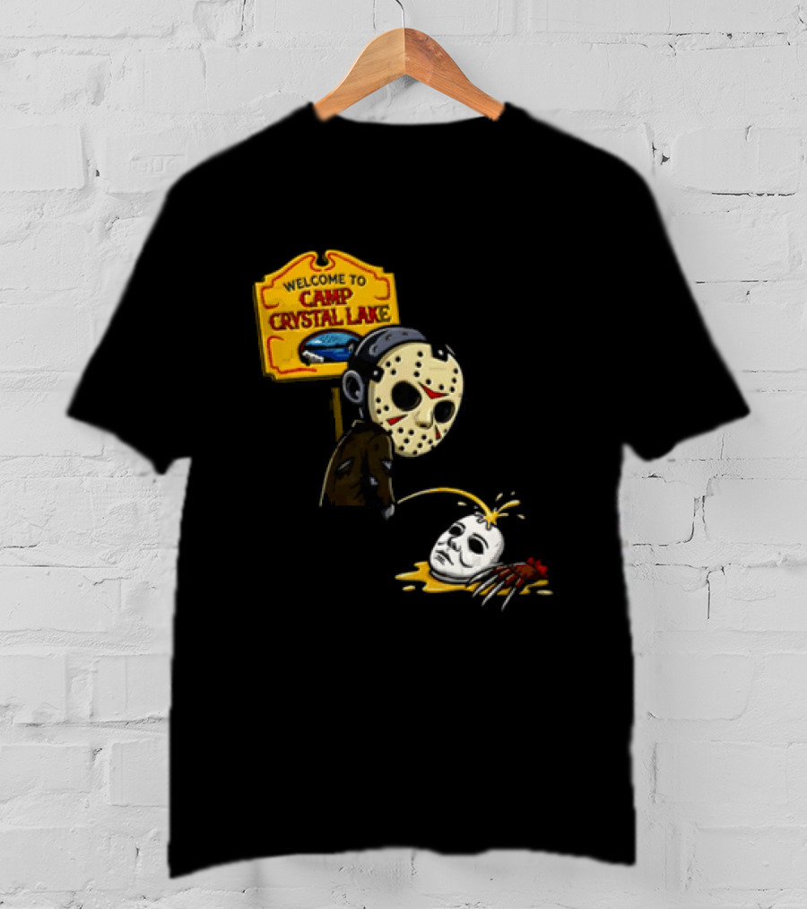 Jason Voorhees Friday The 13th Camp Crystal Lake Horror Scene T-Shirt