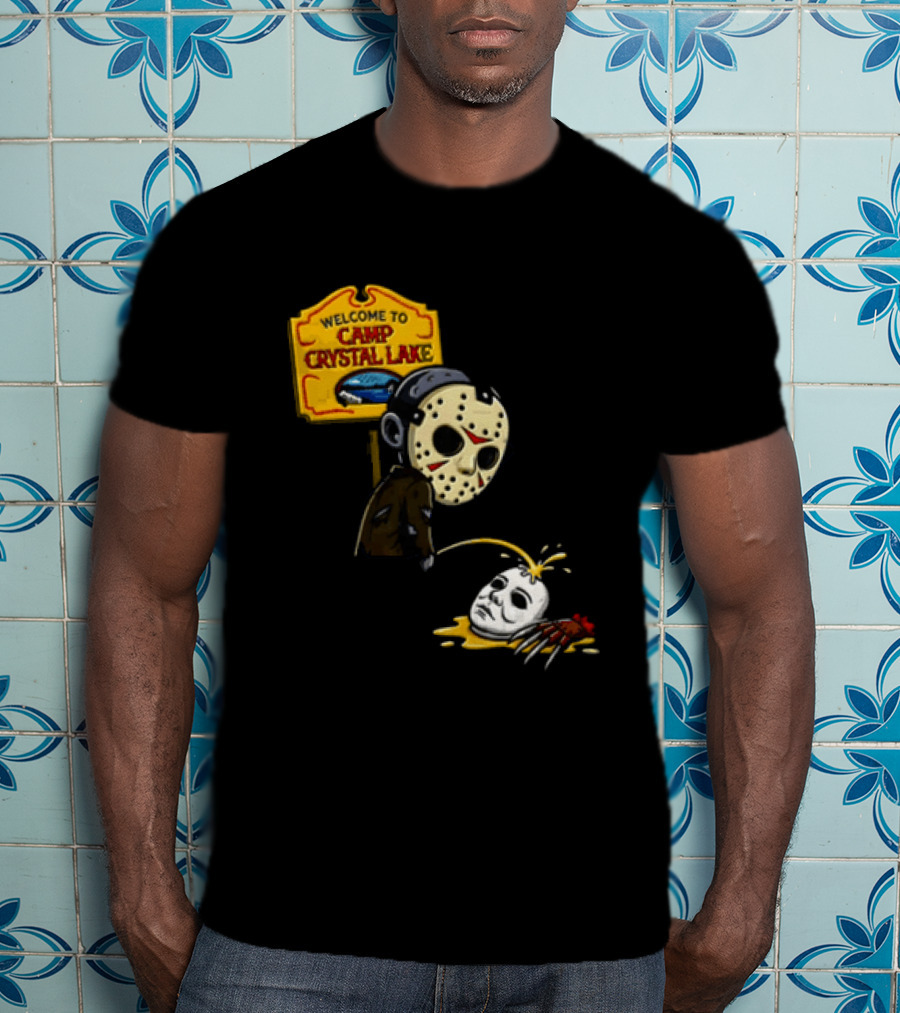 Jason Voorhees Friday The 13th Camp Crystal Lake Horror Scene T-Shirt