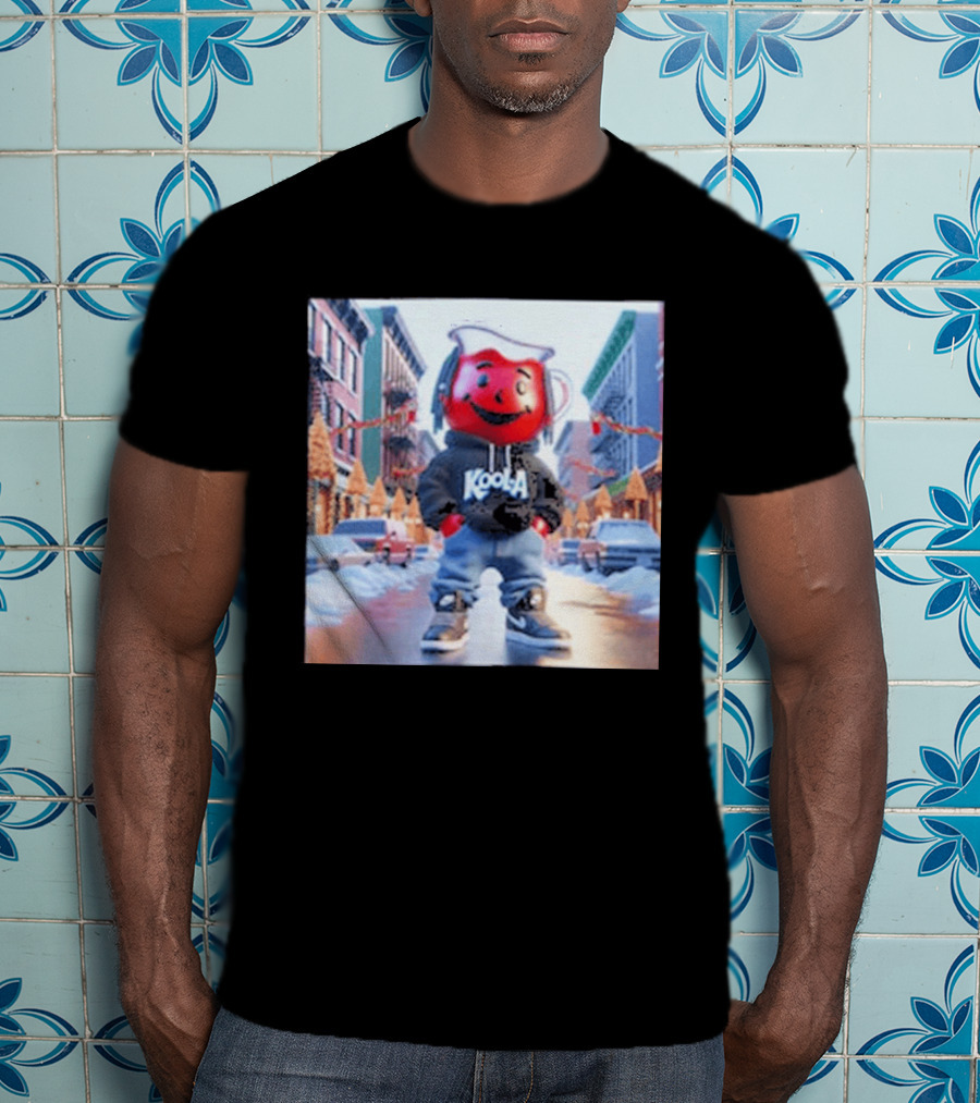 Oh Yeah Kool Aid Man Winter Street Scene T-Shirt