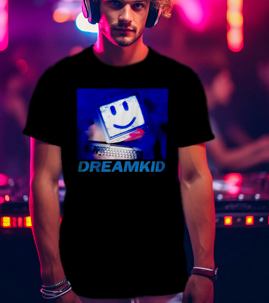 Dreamkid Smiley Face Computer Tech T-Shirt
