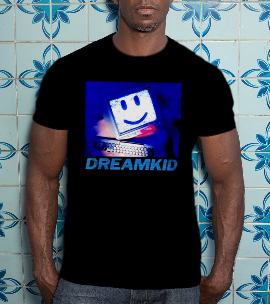 Dreamkid Smiley Face Computer Tech T-Shirt