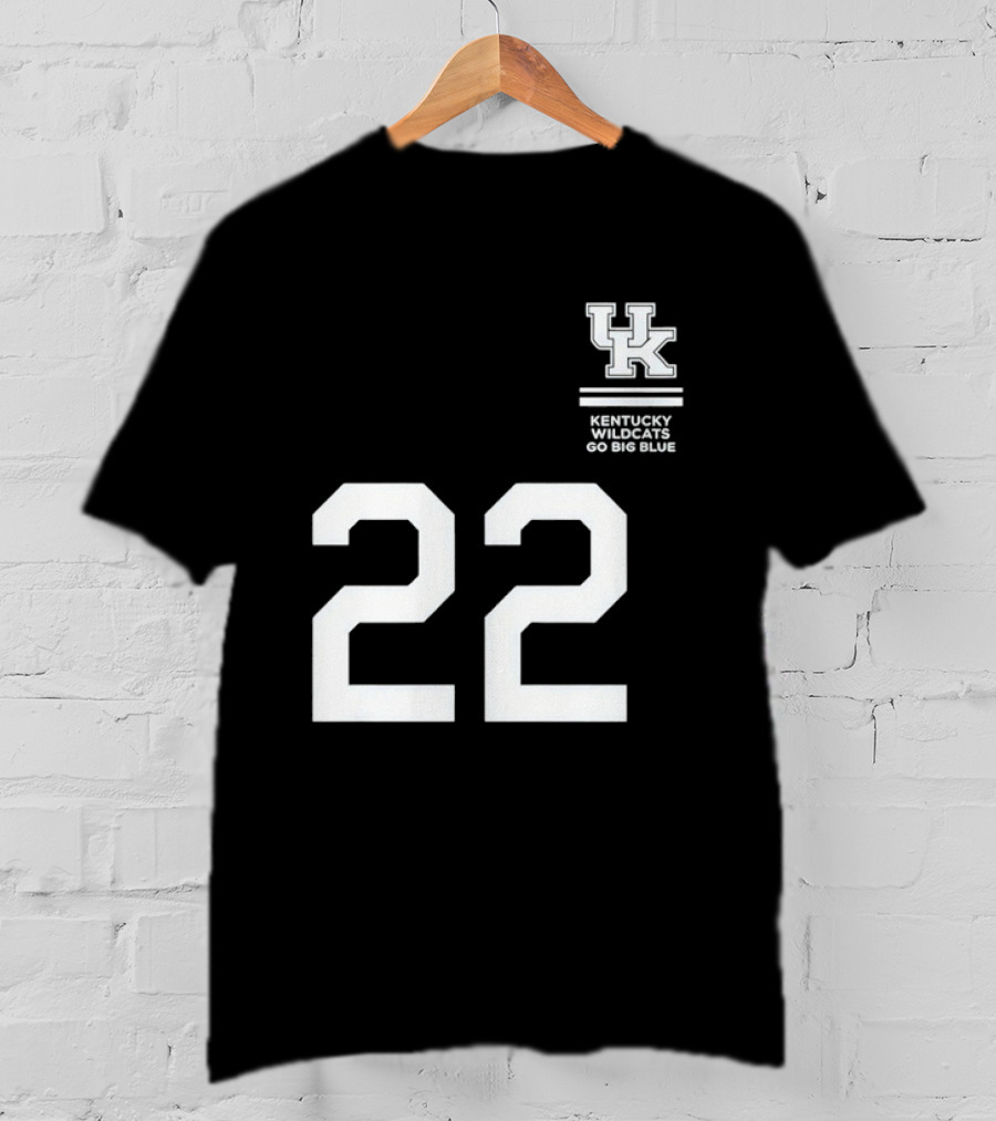 Kentucky Wildcats Milan Momcilovic Number 22 Go Big Blue T-Shirt