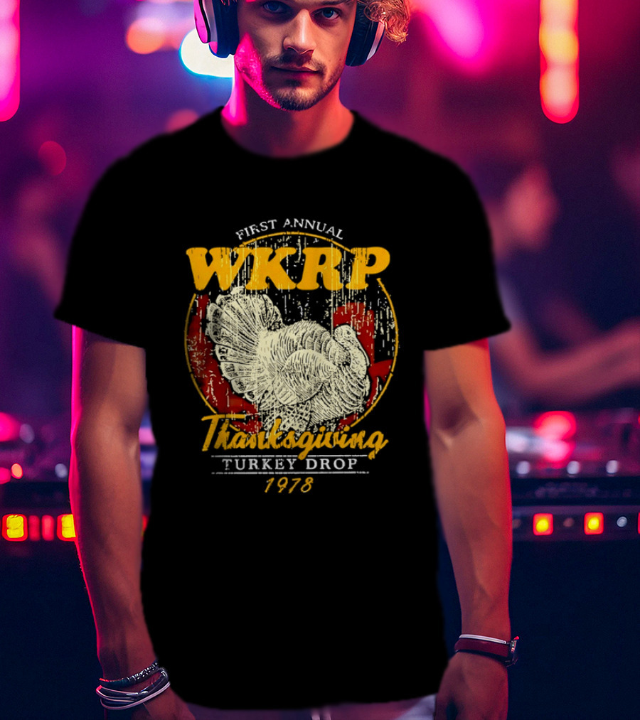 First Annual WKRP Thanksgiving Turkey Drop 1978 T-Shirt