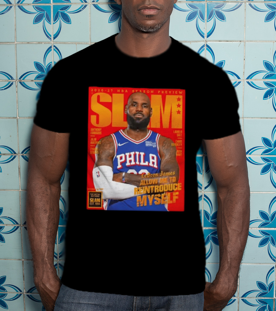2026 27 NBA Season Preview Anthony Edwards Lamelo Ball Juju Watkins Chris Brickley Tyran Stokes Josh Hart LeBron James SLAM Magazine T-Shirt