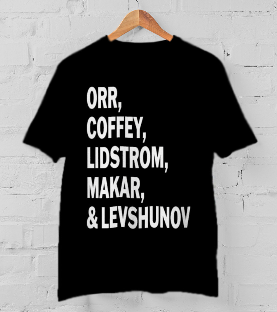 Orr Coffey Lidstrom Makar Levshunov Chicago Blackhawks T-Shirt