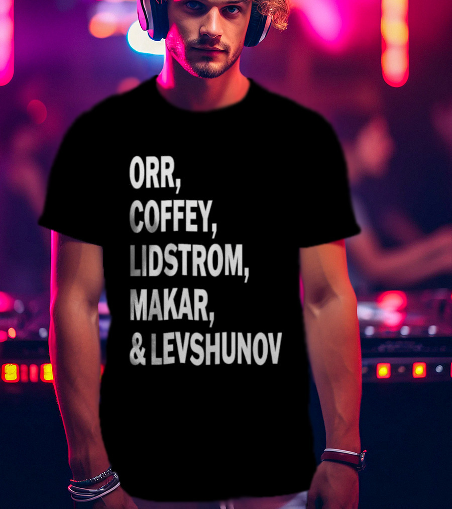 Orr Coffey Lidstrom Makar Levshunov Chicago Blackhawks T-Shirt