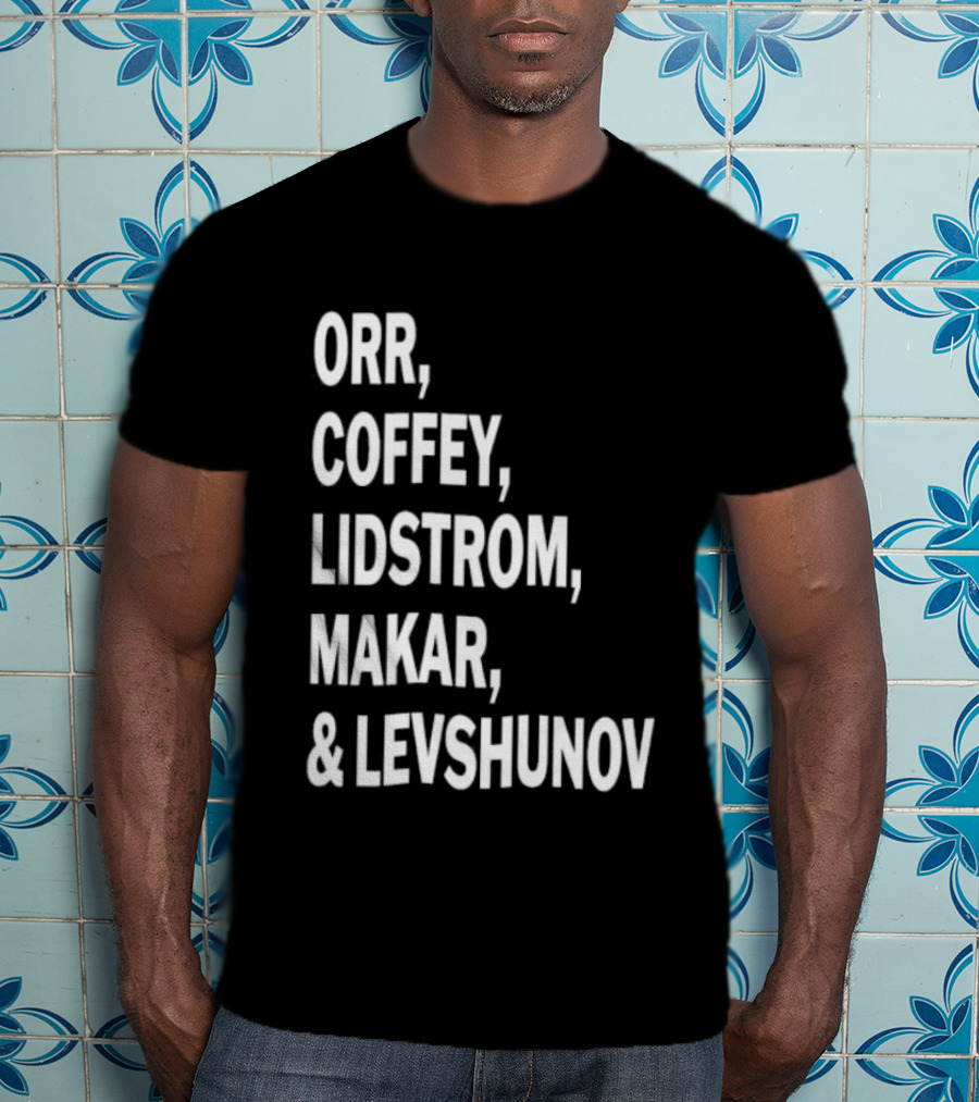 Orr Coffey Lidstrom Makar Levshunov Chicago Blackhawks T-Shirt
