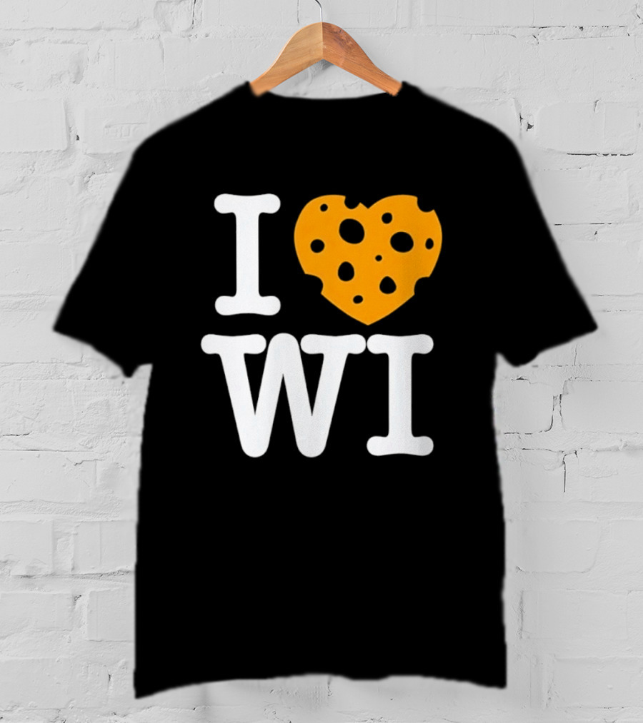 I Love WI Cheesehead Wisconsin Dairy State T-Shirt