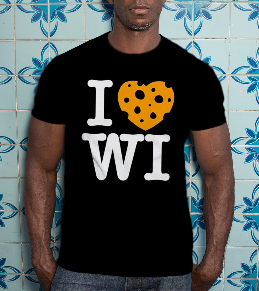 I Love WI Cheesehead Wisconsin Dairy State T-Shirt