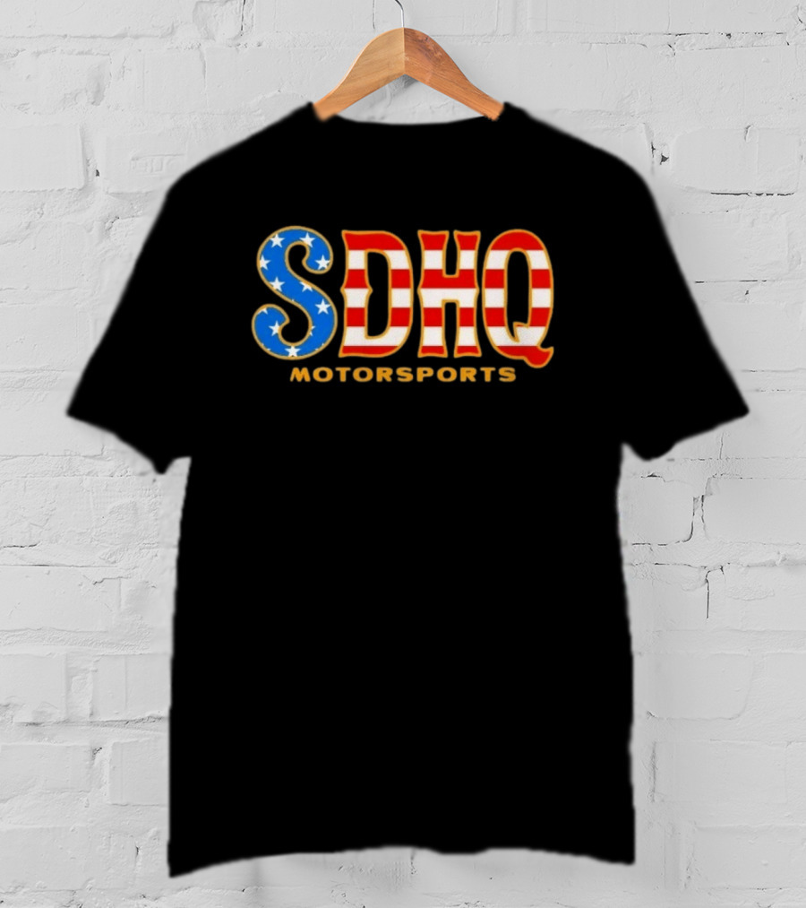 SDHQ Motorsports American Flag Pride Passion Quality Off Road T-Shirt