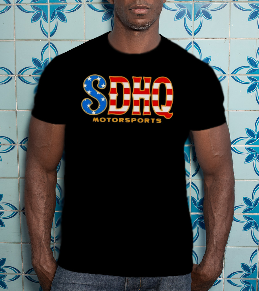 SDHQ Motorsports American Flag Pride Passion Quality Off Road T-Shirt