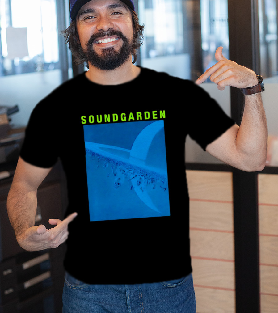 Soundgarden Superunknown Album Cover Art Blue Skull Scene T-Shirt