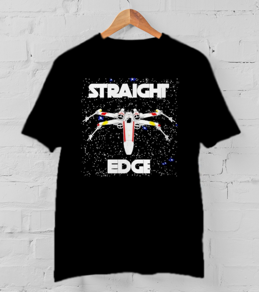 Straight Edge X Wing Starfighter Star Wars T-Shirt