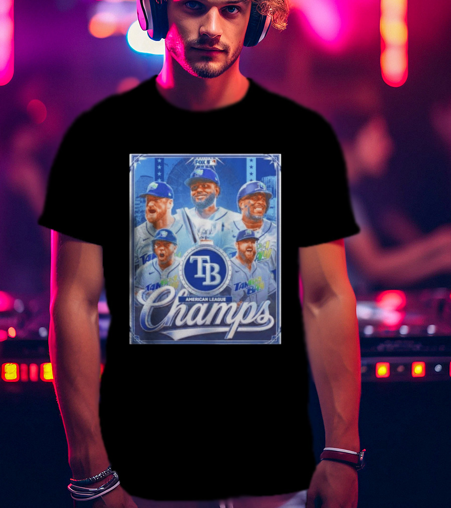 Tampa Bay Rays American League Champs Fox MLB T-Shirt