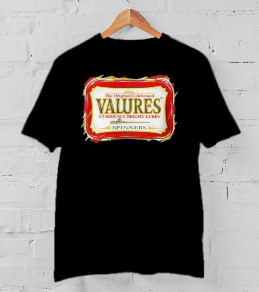 The Original Celebrated Valures Curiously Bright Lures Spinners T-Shirt
