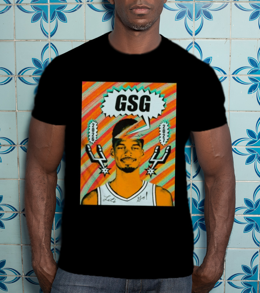 Victor Wembanyama GSG San Antonio Spurs 2026 2027 Let's Go T-Shirt
