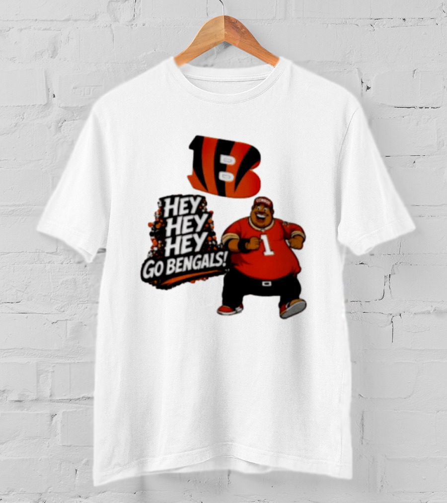 Ja Marr Chase Fat Albert Cincinnati Bengals Hey Hey Hey Go Bengals T-Shirt
