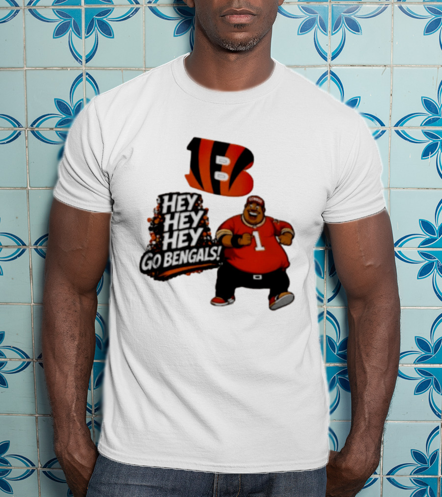 Ja Marr Chase Fat Albert Cincinnati Bengals Hey Hey Hey Go Bengals T-Shirt