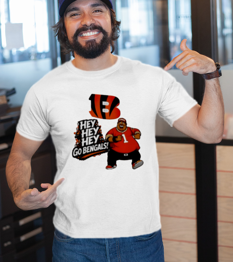 Ja Marr Chase Fat Albert Cincinnati Bengals Hey Hey Hey Go Bengals T-Shirt
