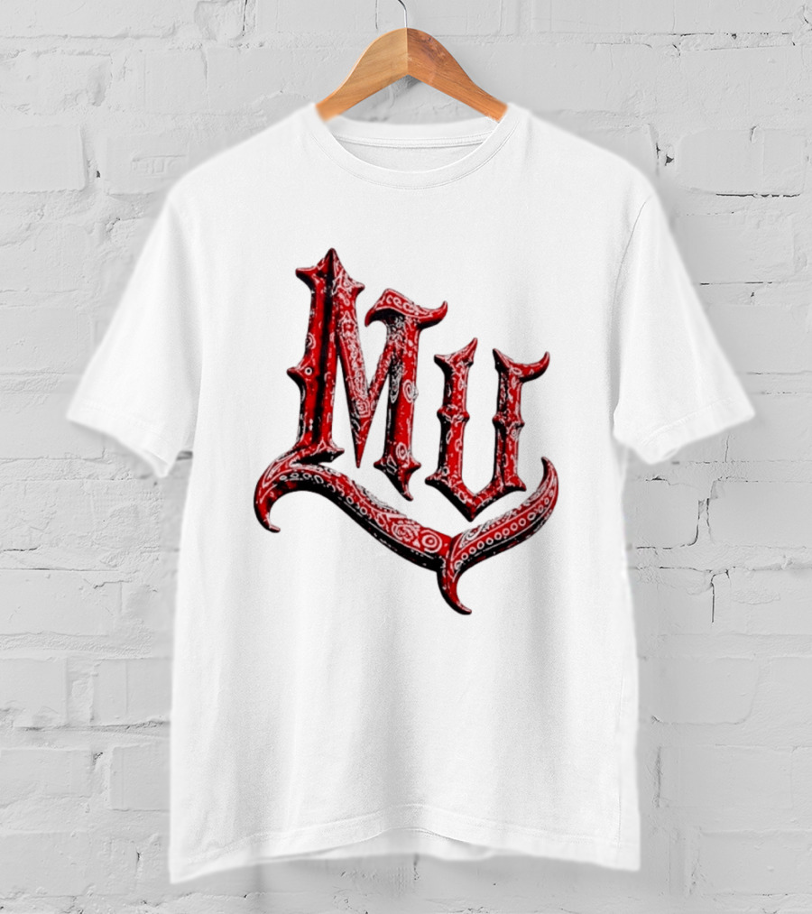 MU XXX Red Bandana Pattern Marinated Urbans T-Shirt