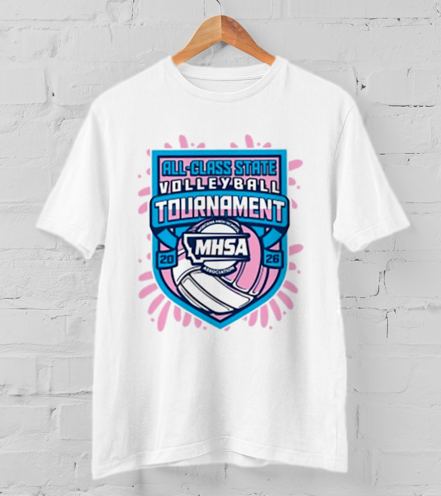 MHSA 2026 All Class State Volleyball Tournament T-Shirt