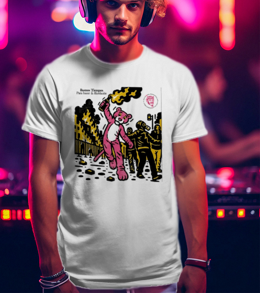 Pink Panther Buenos Tiempos Para Hacer La Revolución Riot Protest T-Shirt