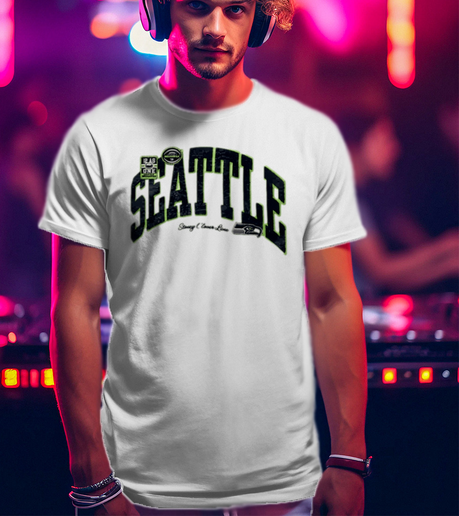 Seattle Seahawks 12 As One Stoney Clover Lane NFL Team Collaboration T-Shirt