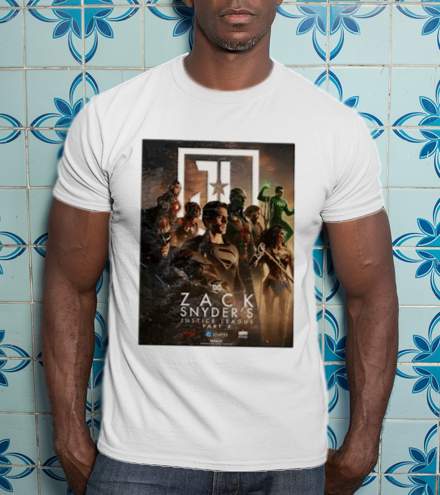 Zack Snyder's Justice League Part 2 DC Superheroes Movie Featuring Hero Lineup T-Shirt