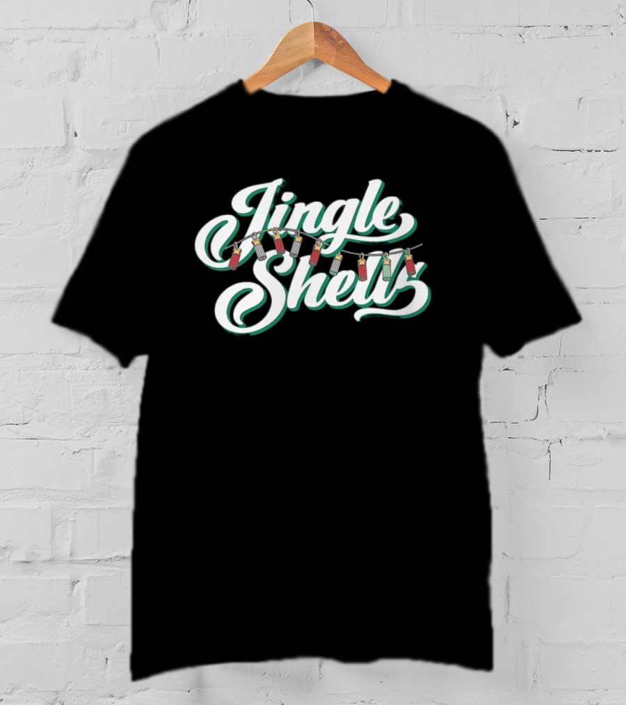 Jingle Shells Christmas Shotgun Shells Hunting T-Shirt