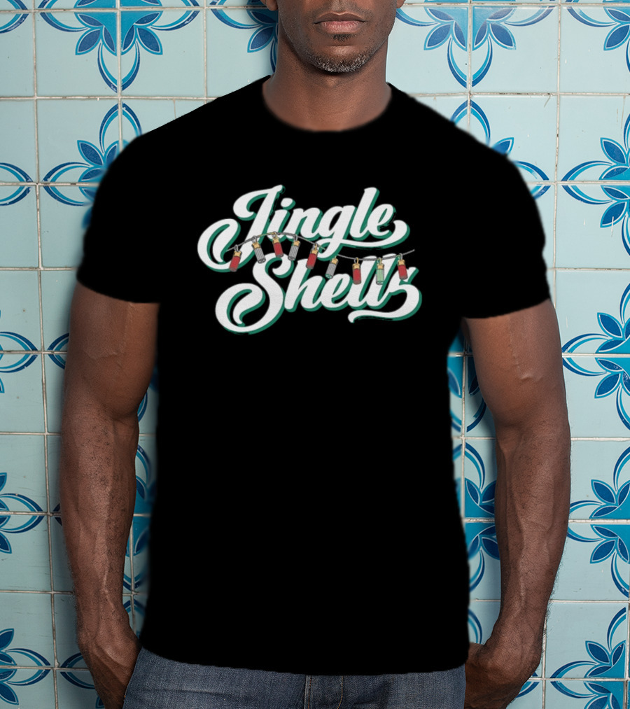 Jingle Shells Christmas Shotgun Shells Hunting T-Shirt