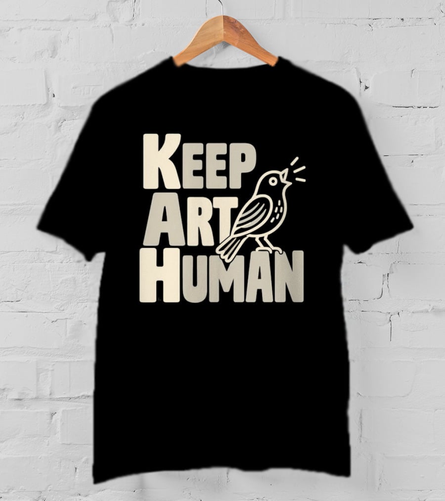 Keep Art Human Bird T-Shirt