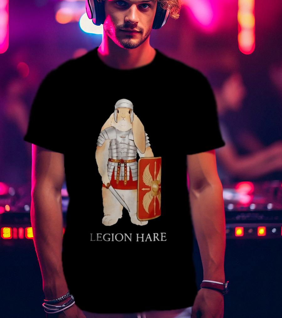 Legion Hare Roman Soldier Rabbit Warrior Bunny T-Shirt