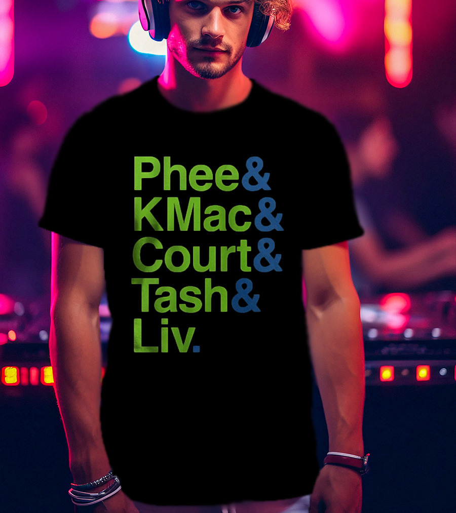 Minnesota Lynx Phee KMac Court Tash Liv Basketball 2026 T-Shirt