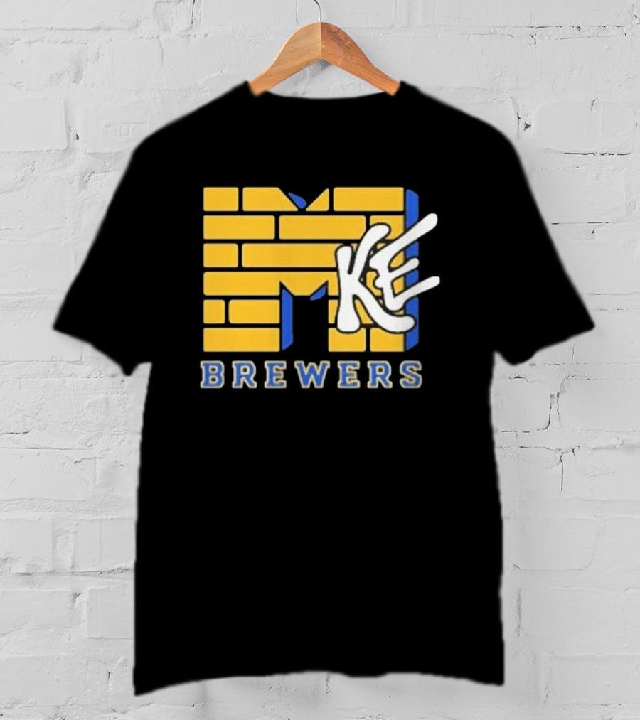 MKE Milwaukee Brewers MTV MLB Baseball T-Shirt