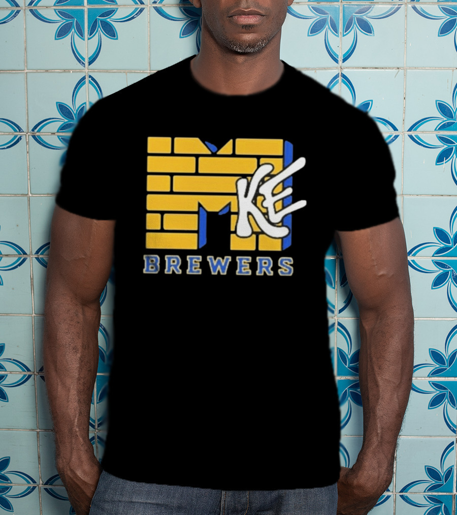 MKE Milwaukee Brewers MTV MLB Baseball T-Shirt