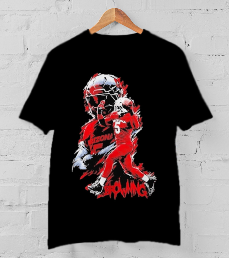 Arizona Wildcats NCAA Football Giovanni Richardson 5 Browning T-Shirt