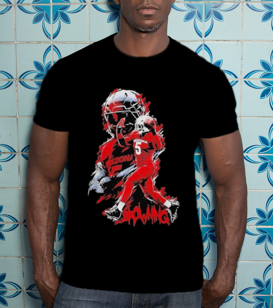 Arizona Wildcats NCAA Football Giovanni Richardson 5 Browning T-Shirt
