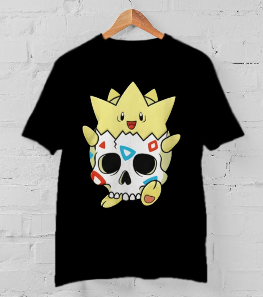 Togepi Skull Fusion Pokemon Anime Gaming Fan T-Shirt