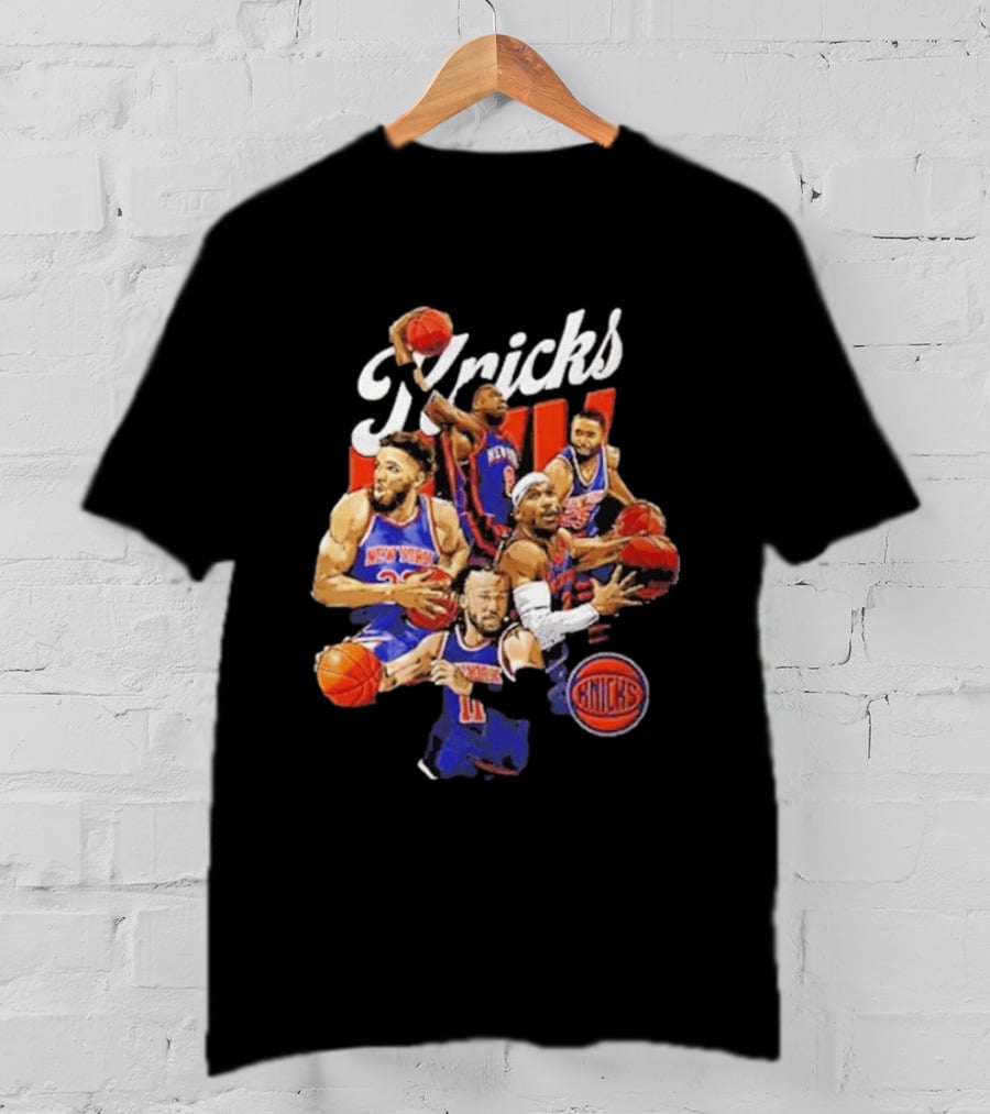 New York Knicks Jalen Brunson Julius Randle Mitchell Robinson NBA Players T-Shirt