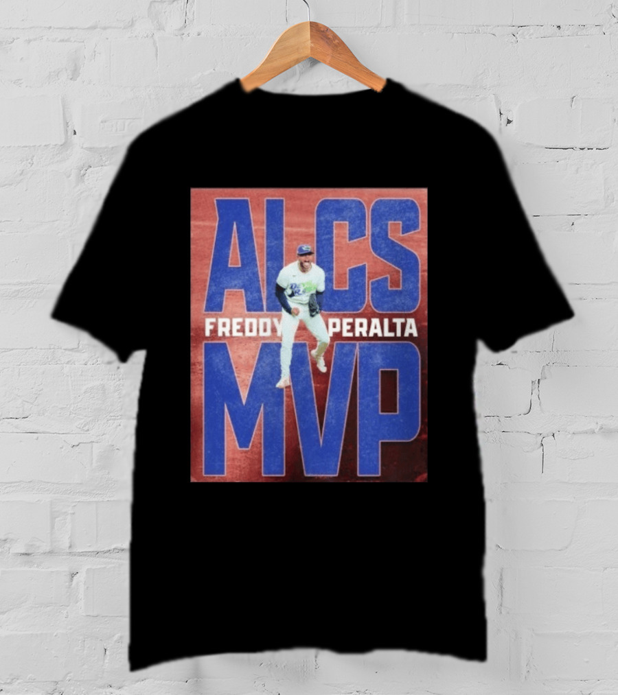 ALCS MVP Freddy Peralta Devil Rays MLB Baseball T-Shirt