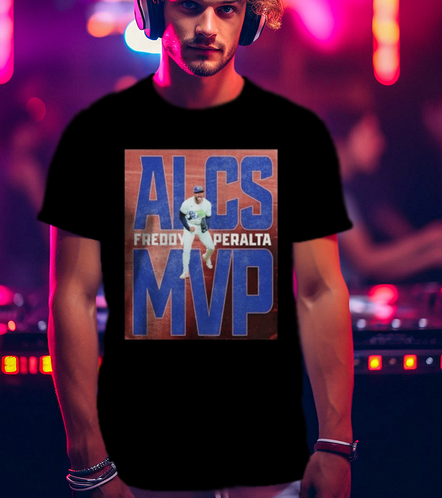ALCS MVP Freddy Peralta Devil Rays MLB Baseball T-Shirt