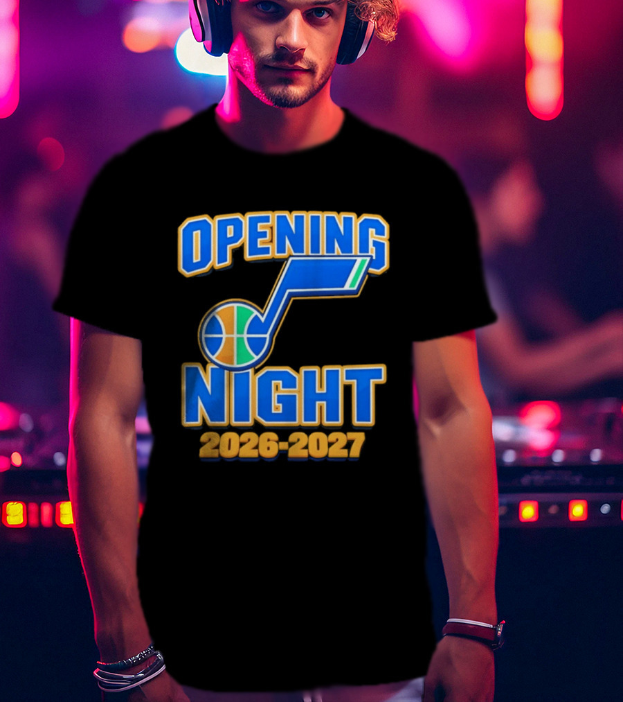 Opening Night 2026 2027 Utah Jazz Basketball Event T-Shirt