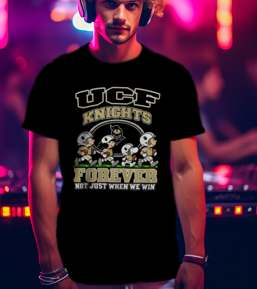 Peanuts Characters UCF Knights Forever Not Just When We Win 2026 T-Shirt