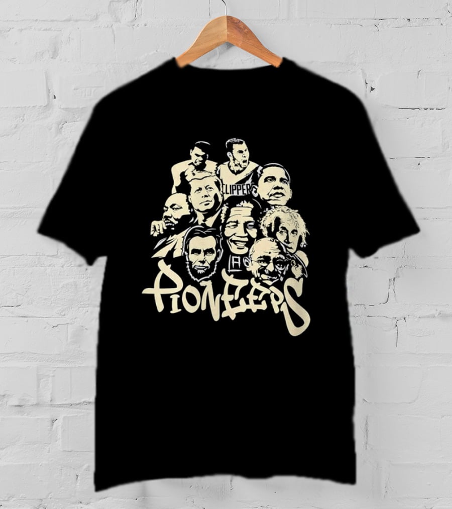 Pioneers Featuring Blake Griffin Los Angeles Clippers And Historical Figures T-Shirt