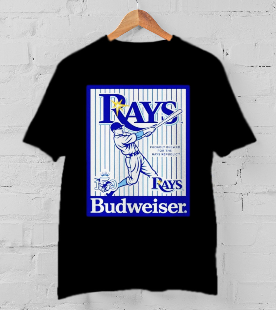 Rays Budweiser Proudly Brewed For The Rays Republic 150 Baseball Celebration T-Shirt