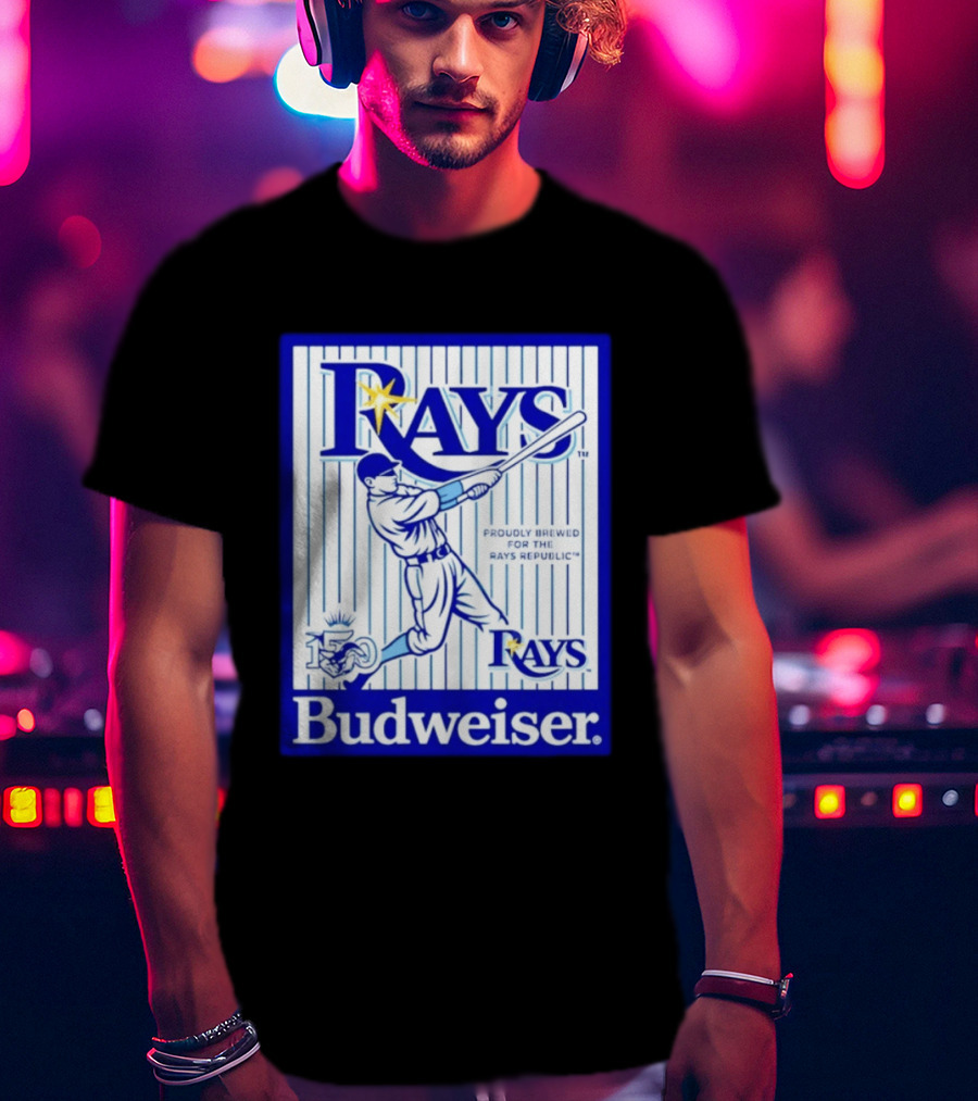 Rays Budweiser Proudly Brewed For The Rays Republic 150 Baseball Celebration T-Shirt