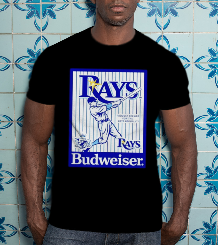 Rays Budweiser Proudly Brewed For The Rays Republic 150 Baseball Celebration T-Shirt
